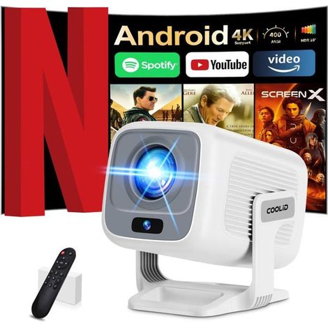 Vidéoprojecteur Portable - CACTOSE - Full HD - WiFi 6 - Bluetooth 5.4 - 200 ANSI lumens