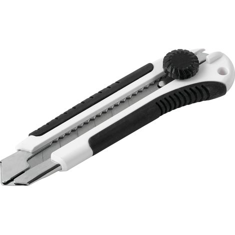 Cutter de Plaquiste 25 mm avec Molette sur Guide – Lame Tranchante Rétractable – Poignée Ergonomique Antidérapante – Outil Professionnel pour Découpe Précise de Plaques de Plâtre et Carton (1/2)