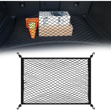 Filet Rangement de Coffre Voiture 80 x 60 cm Extensible 200 x 110 cm (1/5)