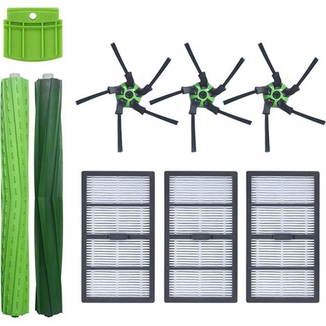 Brosse cylindrique latérale + filtre HEPA + déflecteur pour aspirateur iRobot Roomba S9/S9 Plus (1/5)