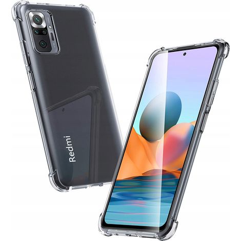 Coque pour Xiaomi Redmi Note 10 Pro : coque arrière antichoc avec verre trempé 9H (1/5)