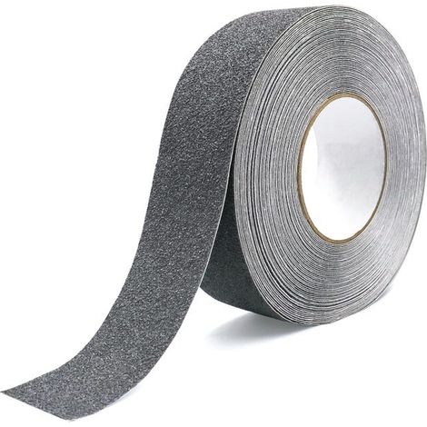royaluxe - Gris Bande Antidérapante Extérieur, 5cmx10m, Ruban Antidérapant Adhésif pour Escalier, Bande Sécurité Antidérapant, Ruban de Traction Antidérapant (1/4)