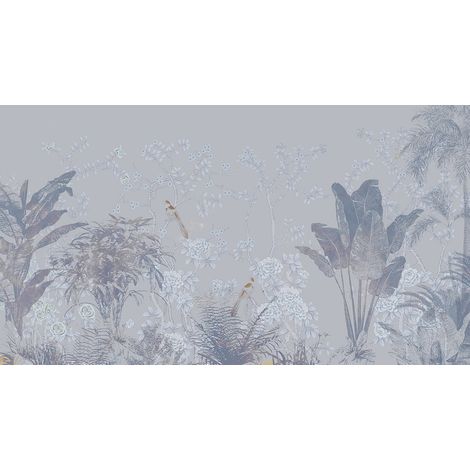 Papier peint panoramique - Feuilles tropicales - 130 cm x 72 cm (1/2)