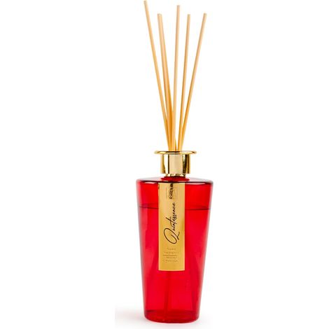 Diffusore di essenza in vetro rosso decorazione e profumazione per ambienti -Strawberry Kisses / 500 ml (1/3)
