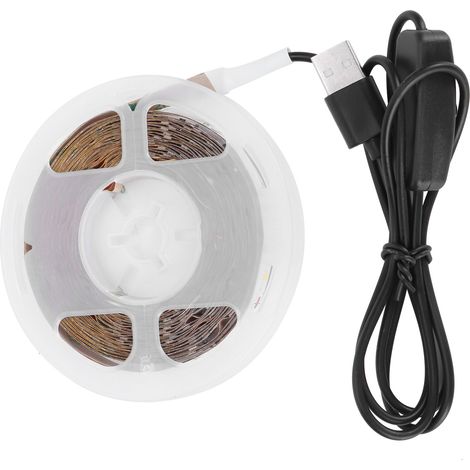 Bande LED autocollante USB pour rétroéclairage d'écran TV, lumière chaude