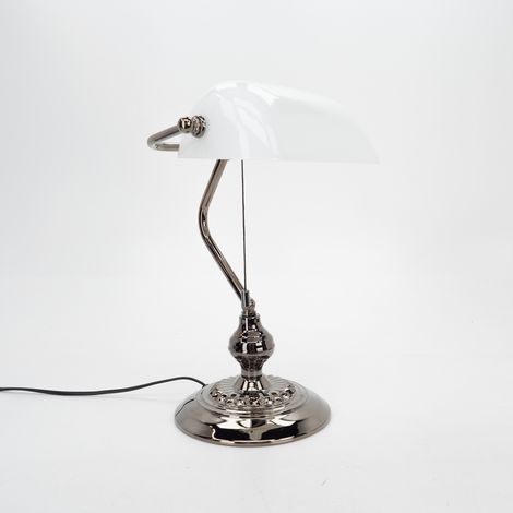 Lampe de bureau ancienne Banker avec du blanc - 901019