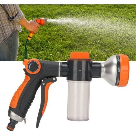 Pulvérisateur De Mousse - Pour Tuyau D Arrosage - 8 Modes De Pulvérisation - Jardin Agriculture Lavage Auto - 1 Pièce (1/5)