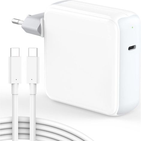 96W Chargeur USB C Compatible avec MacBook Pro 16/15/ 14/13 Pouces, MacBook Air 2020/2019/ 2018, iPad, Alimentation Rapide (1/5)