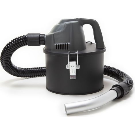 Perel Mini aspirador de cenizas, aspirador de chimenea, aspirador para cenizas, chimenea, barbacoa, aspirador en seco con manguera flexible de 0,3 m, filtro HEPA, función de succión, sin bolsa, 600 W,