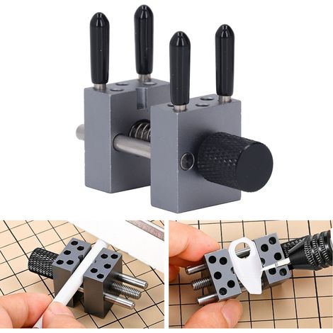 Tragbarer Miniatur-Schraubstock Modell MS096: hochpräzises Spannwerkzeug mit einem maximalen Spanndurchmesser von 3 cm. (1/5)