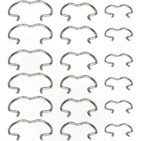 Lot de 18 clips de connexion rapide pour tuyau de refroidisseur de transmission, clips de retenue de 6-3/8 po à 6-5/8 po (1/5)