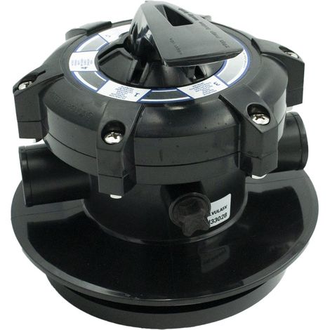 GRE – Vanne papillon à 5 voies – Raccord 2 pouces – Quantité 1 – Pour installations piscine et traitement d'eau