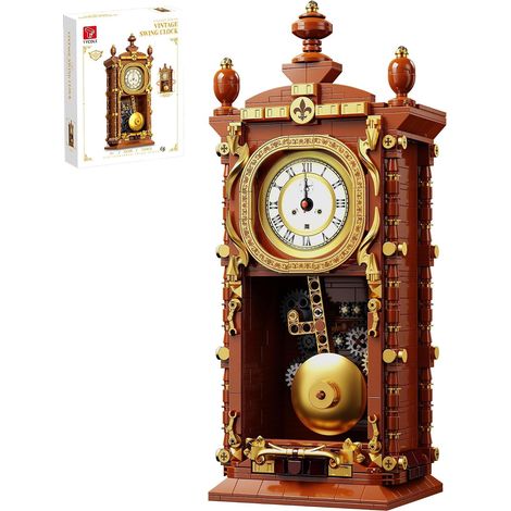 Horloge Murale Vintage Classique Jouet avec véritable Fonction Horloge et Manuelle – Pendule mécanique branchable – décoration Maison Unique et pièce de Collection pour Adultes et Enfants (1/5)