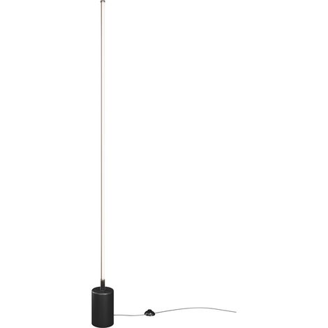 Piantana Lampada Da Terra Moderno Flow Metallo Nero 1 Luce Led 25W (1/4)