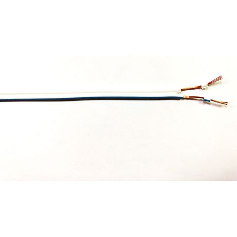Câble électrique RS PRO 2x0,5 mm², gaine PVC, 100m