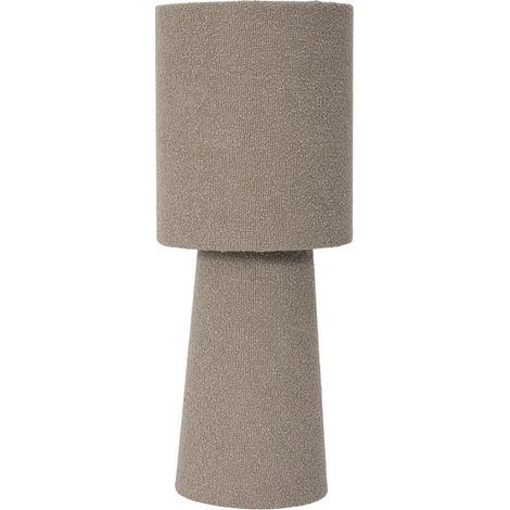 Lampe à Poser Bouclette "Angye" 38cm Taupe (1/4)