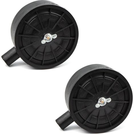 Zubehör für Luftkompressor-Schalldämpferfilter, 1/2 Zoll 20 mm Außengewinde, Kunststoffgehäuse, Luftkompressor-Schalldämpferfilter für Luftkompressorkessel, 2 Stück