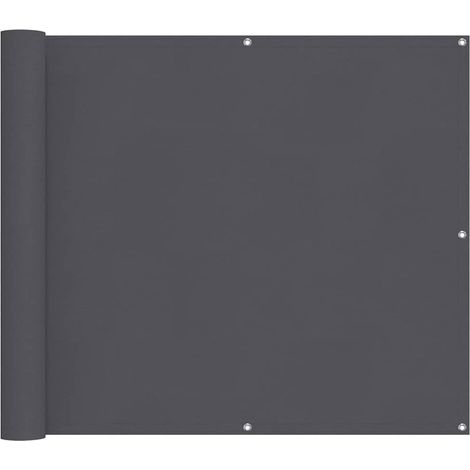 Écran de balcon Anthracite 90x500 cm Tissu Oxford