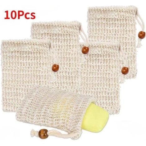 Ideal soap bag for bathing and washing - 10 multicolor pieces.