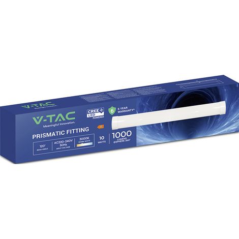 V-TAC Lineare prismatische LED-Deckenleuchte 10W 30cm 3000K CREE-Chip – Artikelnummer 203446 (1/5)
