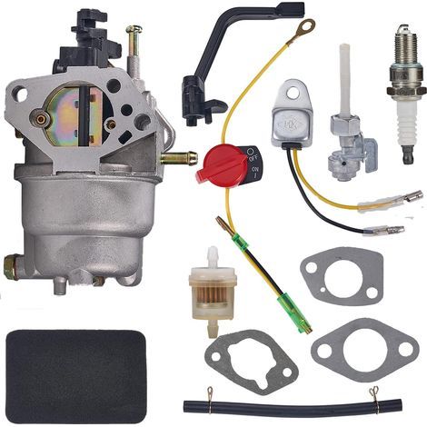 Carburatore S-giant compatibile con i generatori portatili Generac GP5000, GP5500, GP6500, GP6500E, GP7500E - Codici articolo 0J58620157, 0G8442AE, da 5KW a 6.5KW, 389cc, 188F, 190F (1/5)