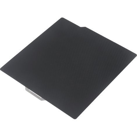 Plateau d'impression 3D PEI givré fibre de carbone double face lit chauffant pour Voron 0.1 2.4, 276x258mm, surface adhérente haute température, remplacement compatible. (1/5)