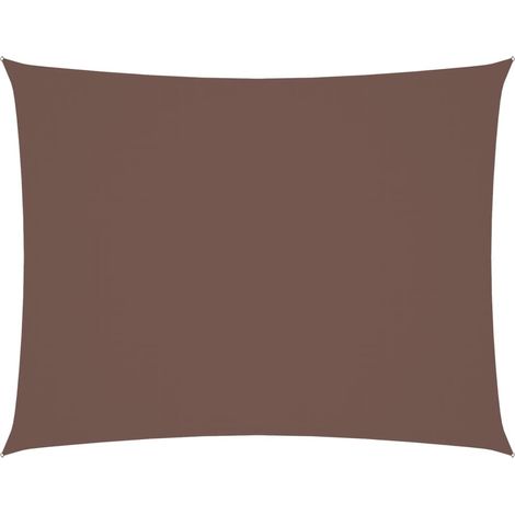 Maison Exclusive - Parasole a Vela Oxford Rettangolare 2,5x4 m Marrone