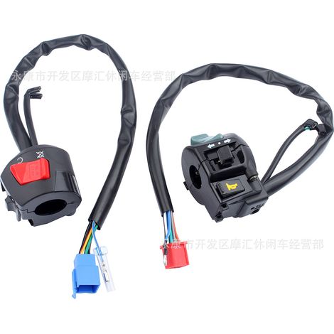 Motorcycle ZJ125 CG125/150cc: Horn, Turn Signal, Headlight On/Off, Engine Off, Start, Left/Right Control Switch (1/4)