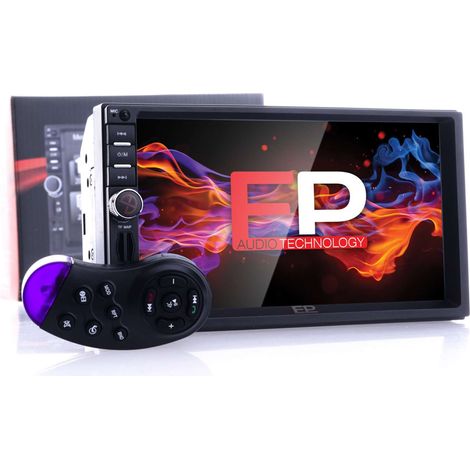 Radio para coche EPCR02P de 7" con GPS, control remoto y tarjeta micro SD. (1/5)