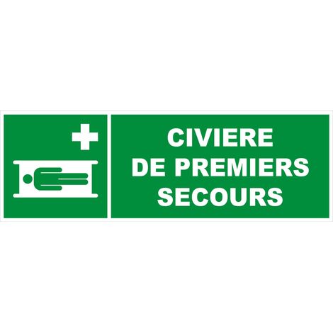 Panneau Civière de premier secours - Rigide 450x150mm - 4030937