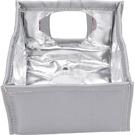 Scudo termico per silenziatore compatibile con isolamento Rato 420cc Predator, miniescavatori e pale compatte cinesi. (1/5)