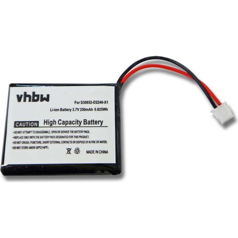 vhbw Akku kompatibel mit Maxwell 10 schnurlos Festnetz Telefon (250mAh, 3,7V, Li-Ion)