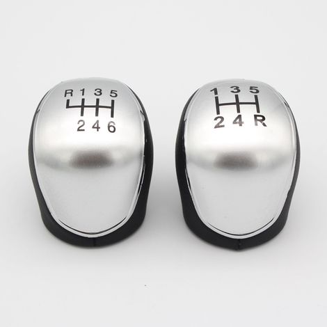 Suitable for Ford Mondeo vehicles with manual transmission, gear knob modification, 5-speed manual transmission in silver, one set. (1/4)