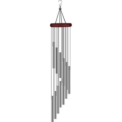 Carillon éolien d'extérieur, doté de 12 tubes en alliage d'aluminium et d'un crochet de suspension idéal pour la maison, la terrasse et le jardin.