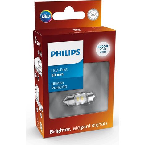 1x LED-Fest 30mm Ultinon Pro6000 24V Philips SI Lampe de signalisation pour poids lourd 24844CU60X1 (1/3)