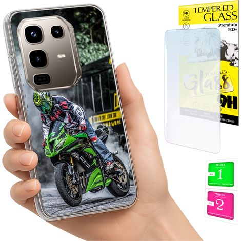 Schutzhülle für Infinix Note 50 Pro 4G: Fotohülle, Rückseite + 9H-Glas (1/5)