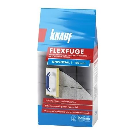 Knauf Fugenmörtel Flexfuge Universal 1 - 20 mm manhattan 5 kg Fugenmörtel (1/2)