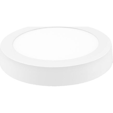 Downlight LED blanc mat surface ronde 18w froid