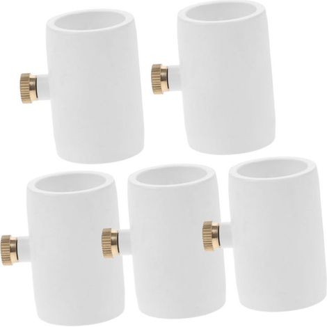 Set di 5 ugelli nebulizzatori per tubi in PVC, raccordo in ottone da un pollice con ugello nebulizzatore, ugelli a spruzzo per sistemi di raffreddamento (1/4)