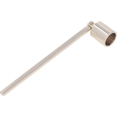 Éteignoir à bougie à long manche en acier inoxydable doré, pour éteindre les flammes. (1/5)