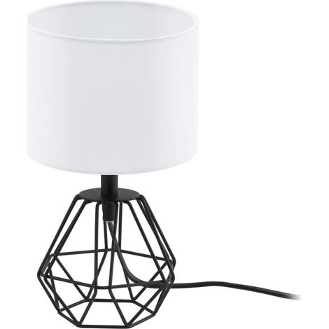 Eglo Tischleuchte Carlton 2 schwarz Ø 16,5 cm E14, max. 60 W Lampen