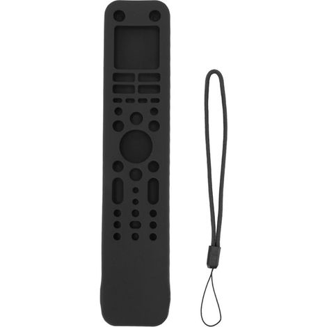 Housse de protection en silicone pour télécommande, étui de sécurité pour téléviseur, accessoire TV avec dragonne, compatible RMF TX520P, noir (1/5)