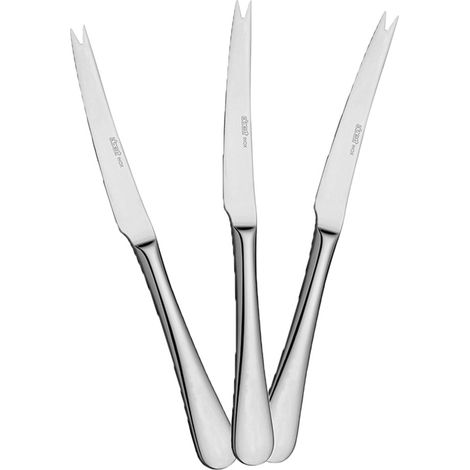 Coltello 2 punte professionale taglia servi affetta agrumi formaggi cocktail aperitivi acciaio abert set 3 utensili da cucina (1/5)