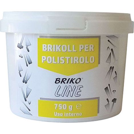 COLLANTE POLISTIROLO PASTA BRIKO LINE - KG 0,750 - 12 pezzi