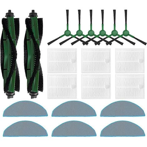 Lot de 20 balais à franges avec filtre HEPA pour aspirateur Combo Essential / Essential Y0112 (1/5)