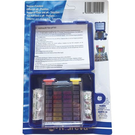 MAREVA Pastillas de pH y Cloro DPD para piscinas - 204091