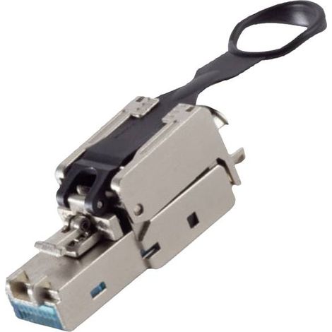 BKL Electronic SPINA RJ45, SENZA ATTREZZI, EASY PULL, STP, CAT 6 10121203 Spina dritta Numero di poli 8P8C Argento 1 pz