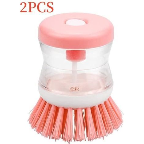 Brosse à Vaisselle,Brosse de Nettoyage Multifonction,Brosse à Paume avec distributrice de savon,pour Cuisine,Casserole,Evier,Plate