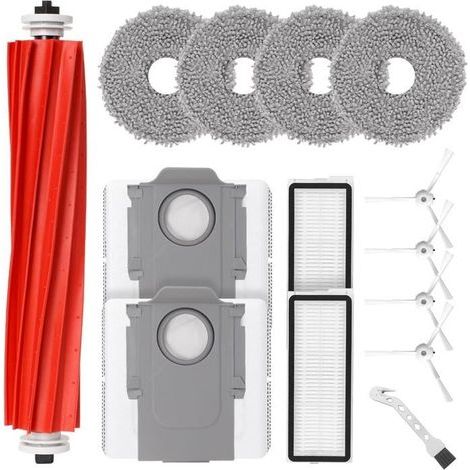Zubehörset für Roborock Qrevo Plus/QRevo MaxV/QRevo Pro/Qrevo S Roboter, 1 Walzenbürste, 2 Filter, 4 Wischmopps (1/5)