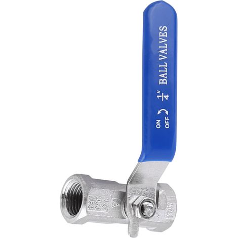 Vanne à bille sanitaire en acier inoxydable 304, filetage femelle droit (1/4" BSP) (1/5)